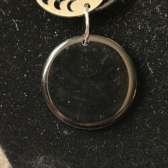 Moon Phase Black Agate necklace - Picture 2 of 7